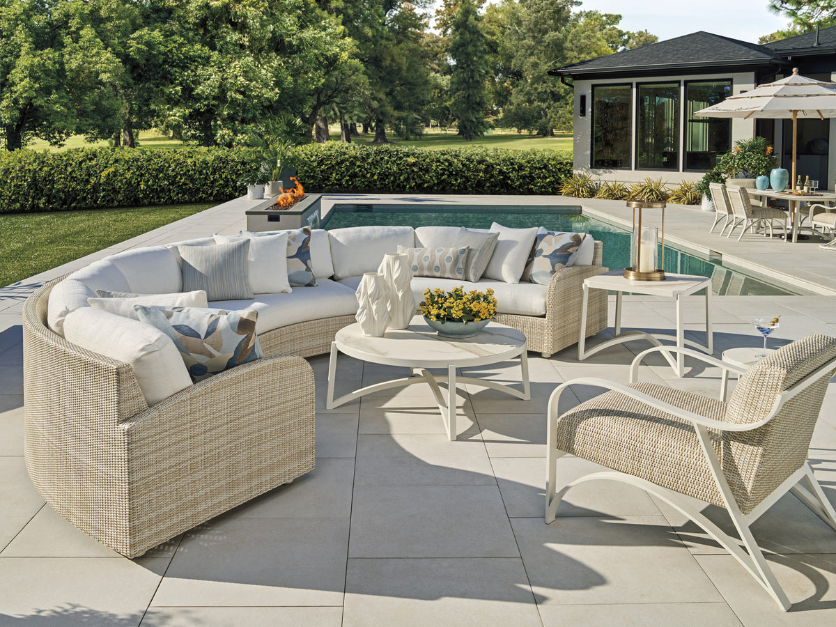 Tommy Bahama Outdoor Sand Dune Round Cocktail Table — View 3