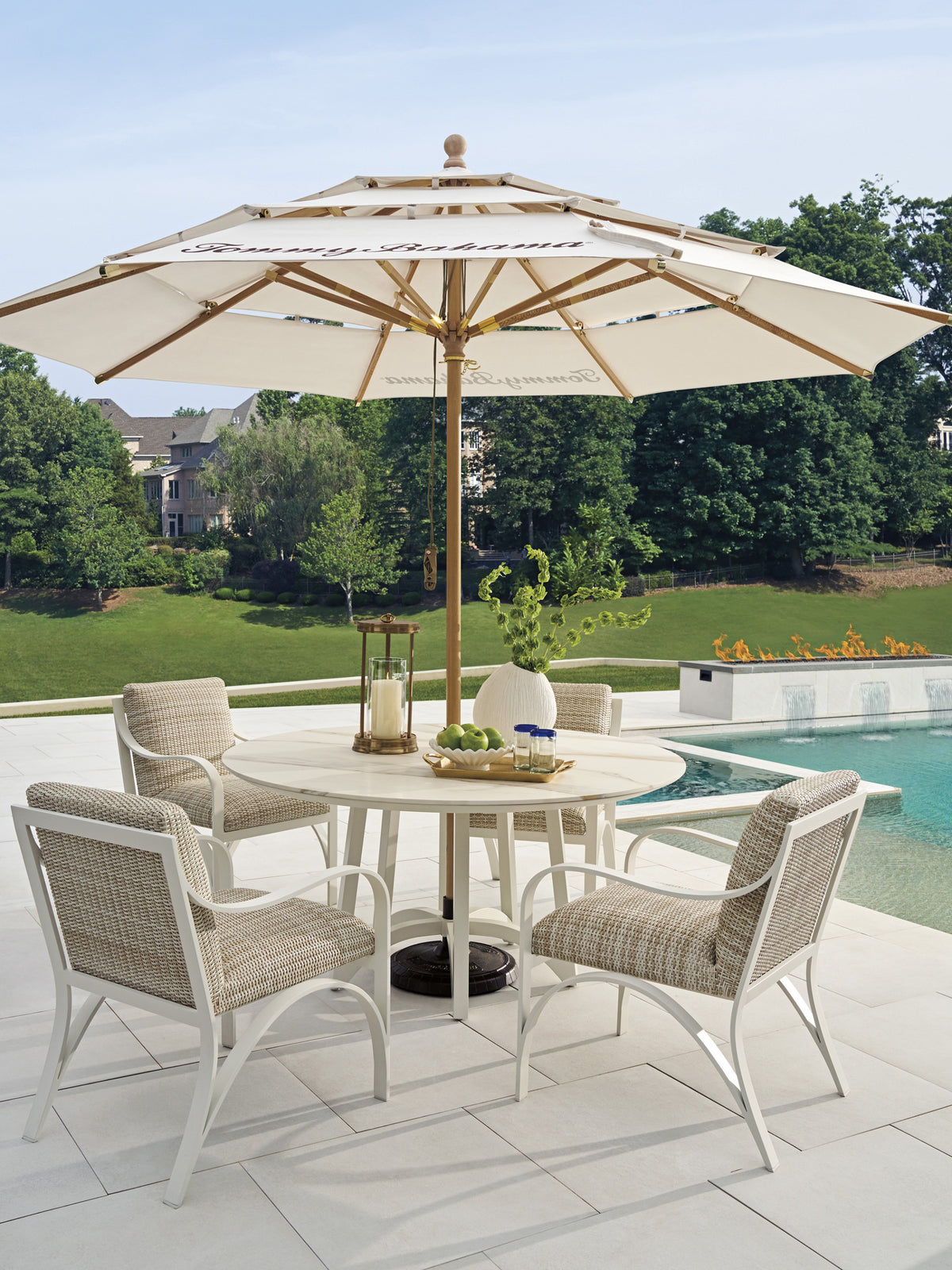 Tommy Bahama Outdoor Sand Dune Round Dining Table — View 4