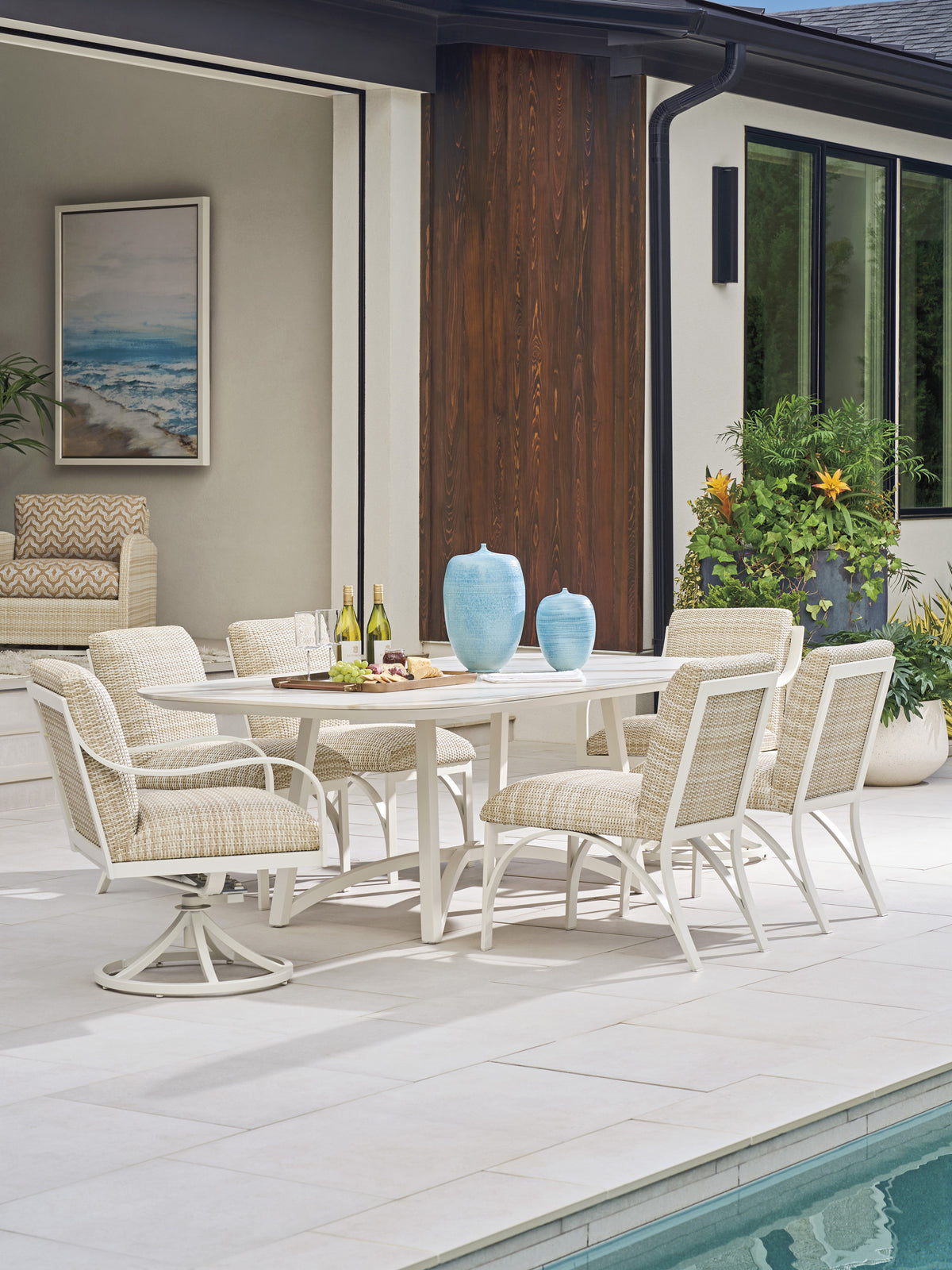 Tommy Bahama Outdoor Sand Dune Rectangular Dining Table — View 2
