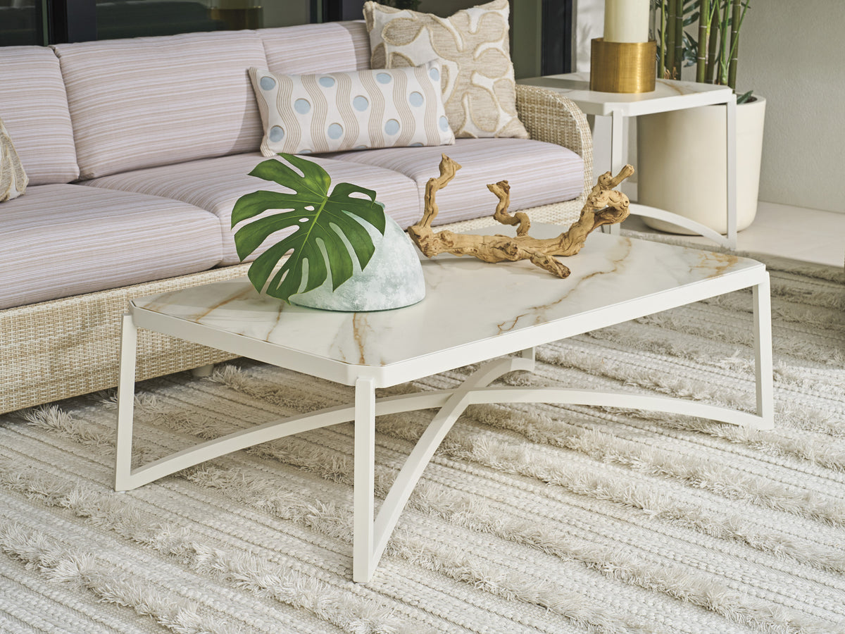 Tommy Bahama Outdoor Sand Dune Rectangular Cocktail Table — View 2