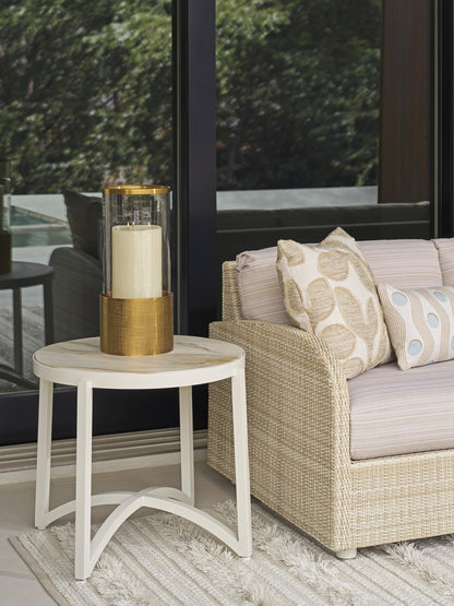 Tommy Bahama Outdoor Sand Dune Round End Table — View 2