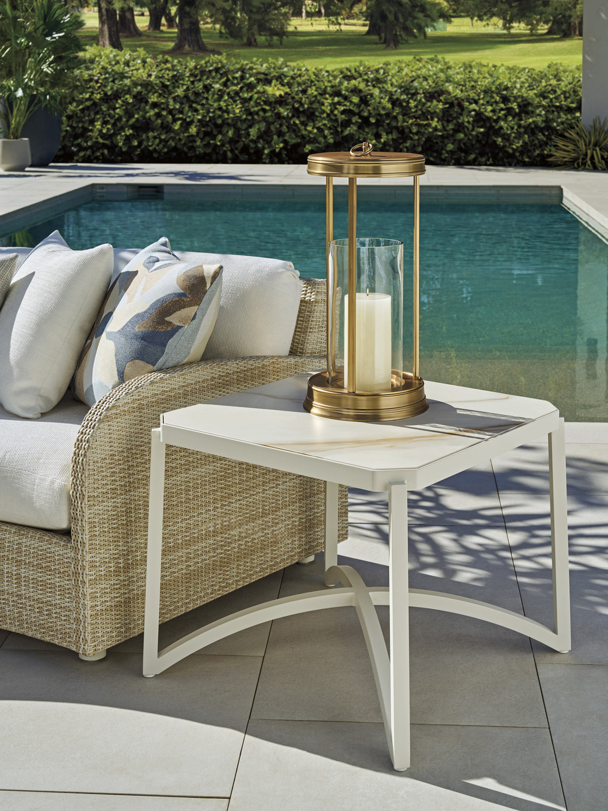 Tommy Bahama Outdoor Sand Dune Square End Table — View 2
