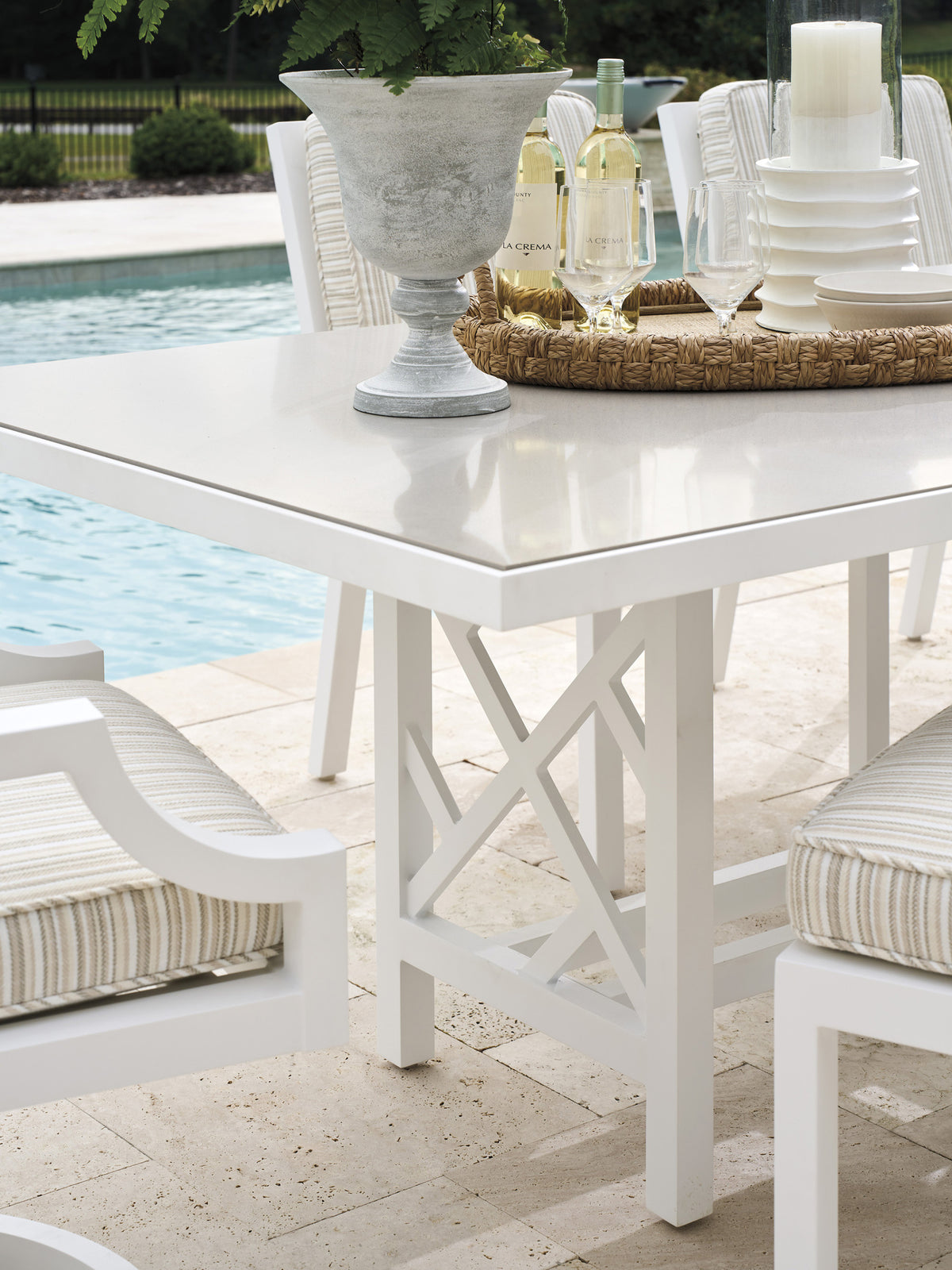 Tommy Bahama Outdoor Island Classic Rectangular  Dining Table — View 3