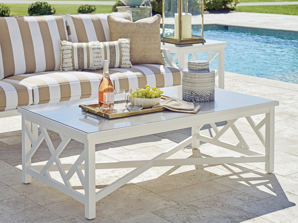 Tommy Bahama Outdoor Island Classic Rectangular Cocktail Table — View 2