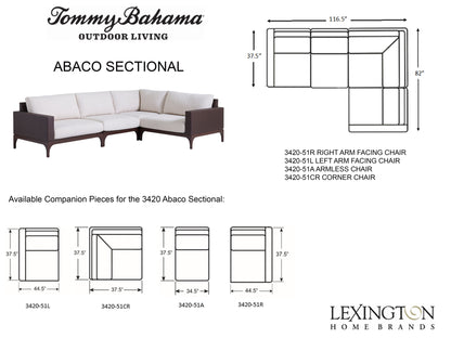 Tommy Bahama Outdoor Abaco Sectional — View 4