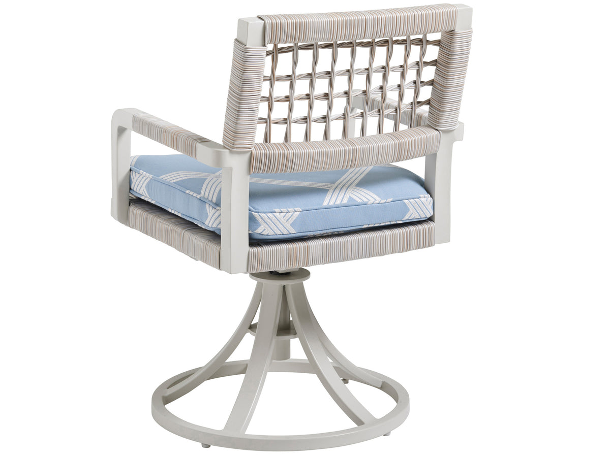 Tommy Bahama Outdoor Seabrook Swivel Rocker Dining Chair — View 4
