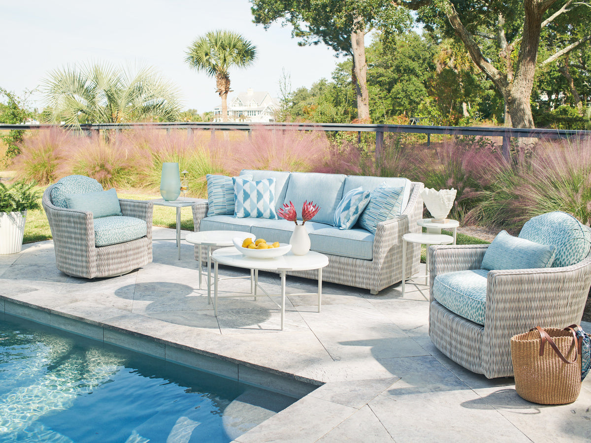 Tommy Bahama Outdoor Seabrook Swivel Lounge Chair — View 3