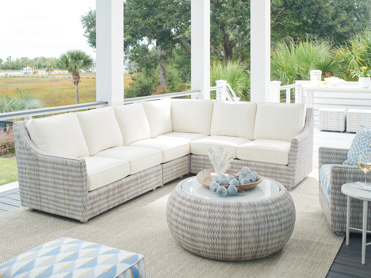 Tommy Bahama Outdoor Seabrook Round Cocktail Table — View 3