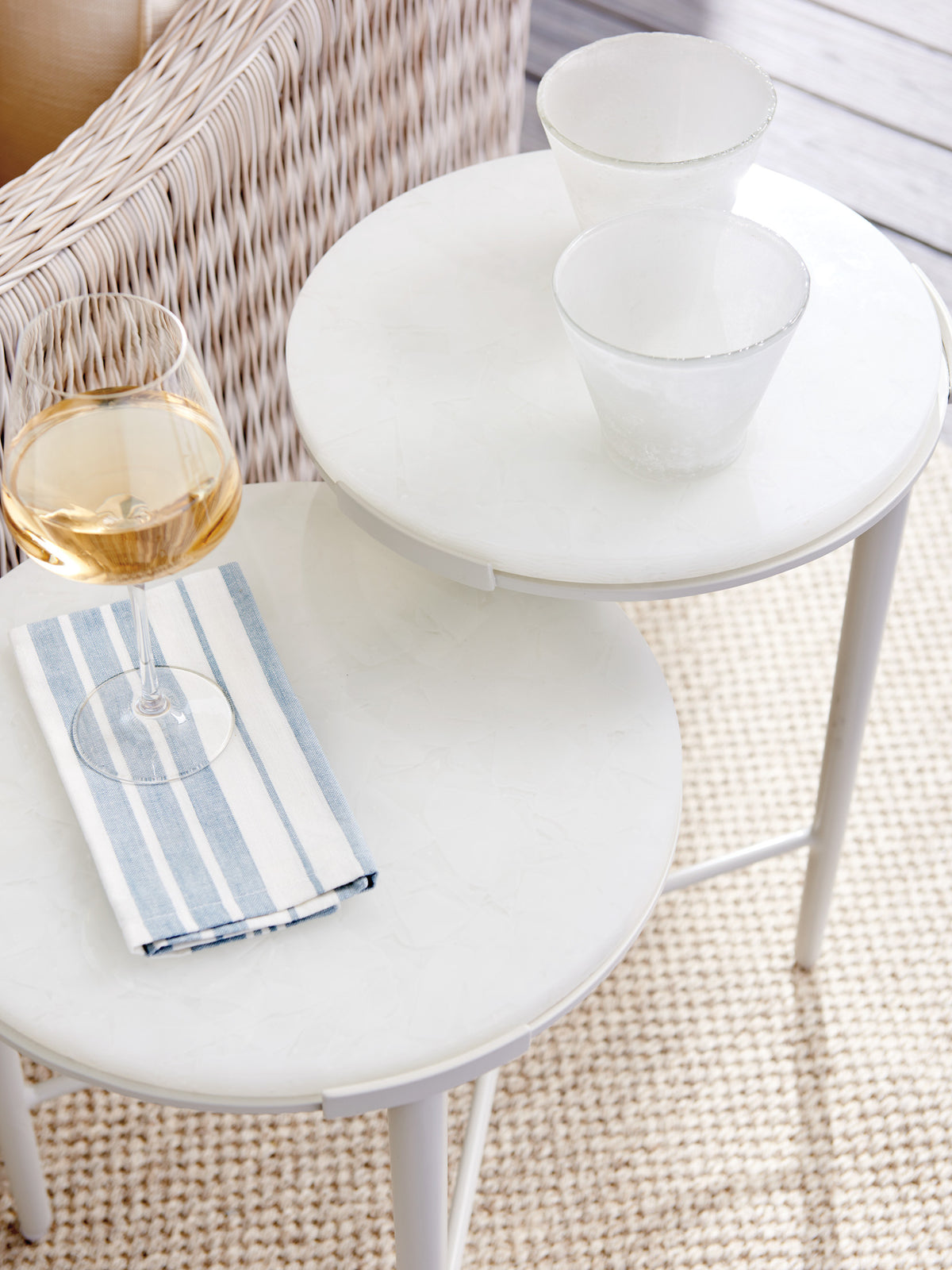Tommy Bahama Outdoor Seabrook Tiered End Table — View 4