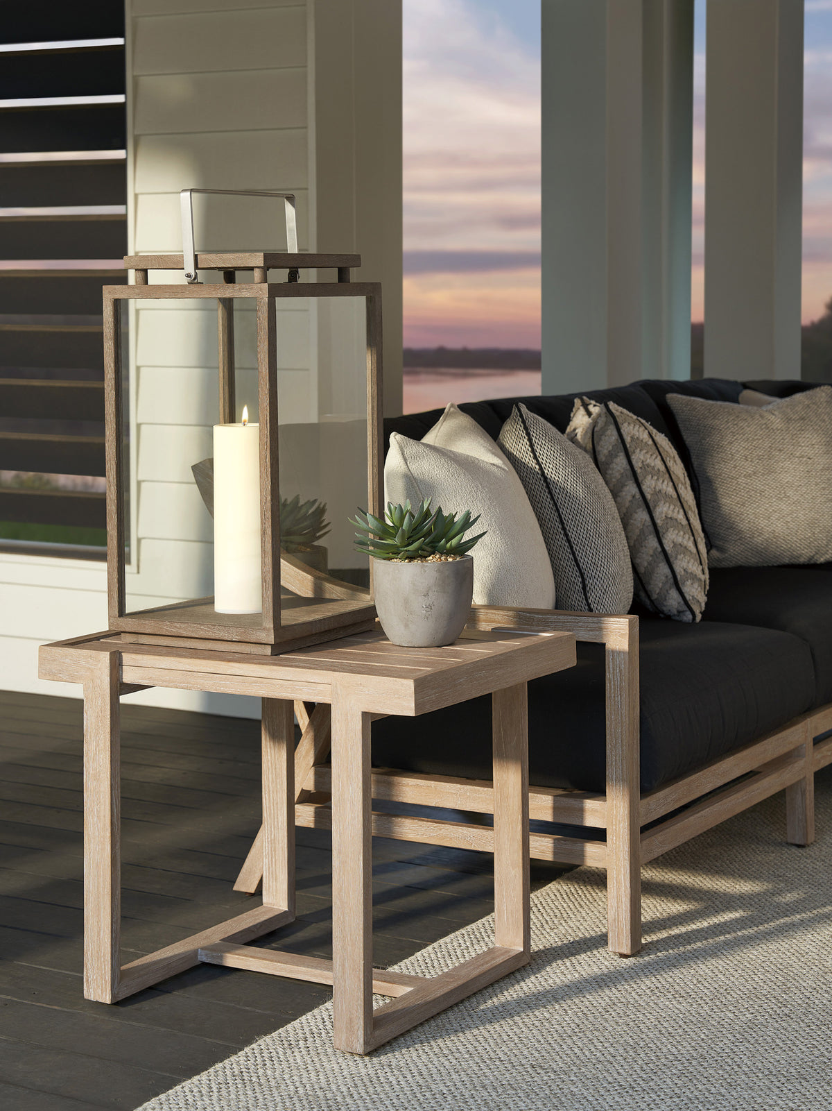 Tommy Bahama Outdoor Stillwater Cove Rectangular End Table — View 2