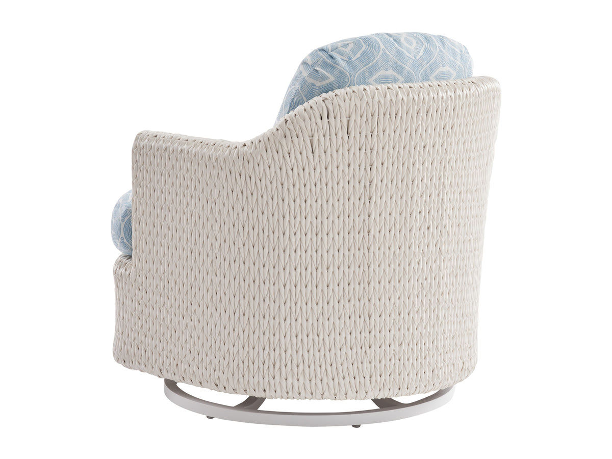 Tommy Bahama Outdoor Ocean Breeze Promenade Occasional Swivel Chair — View 3