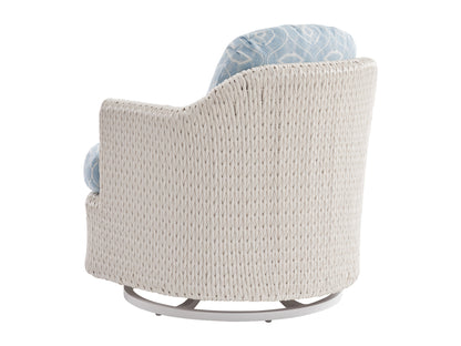 Tommy Bahama Outdoor Ocean Breeze Promenade Occasional Swivel Chair — View 3