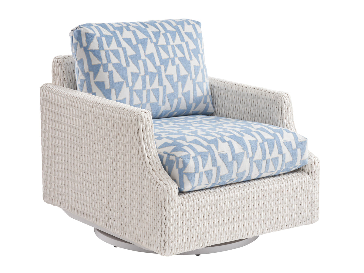 Tommy Bahama Outdoor Ocean Breeze Promenade Swivel Glider Lounge Chair