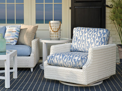 Tommy Bahama Outdoor Ocean Breeze Promenade Swivel Glider Lounge Chair — View 2