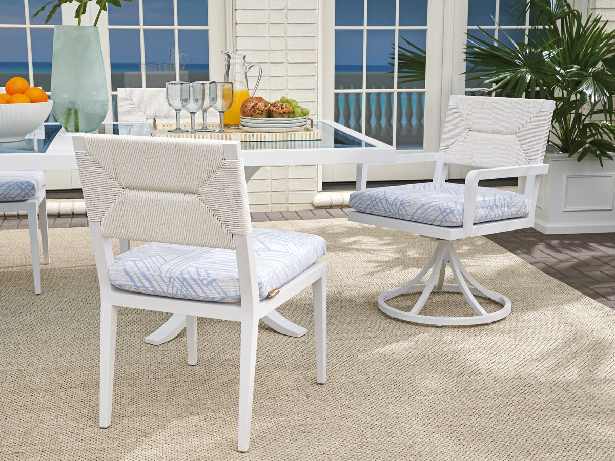 Tommy Bahama Outdoor Ocean Breeze Promenade Swivel Rocker Arm Chair — View 2