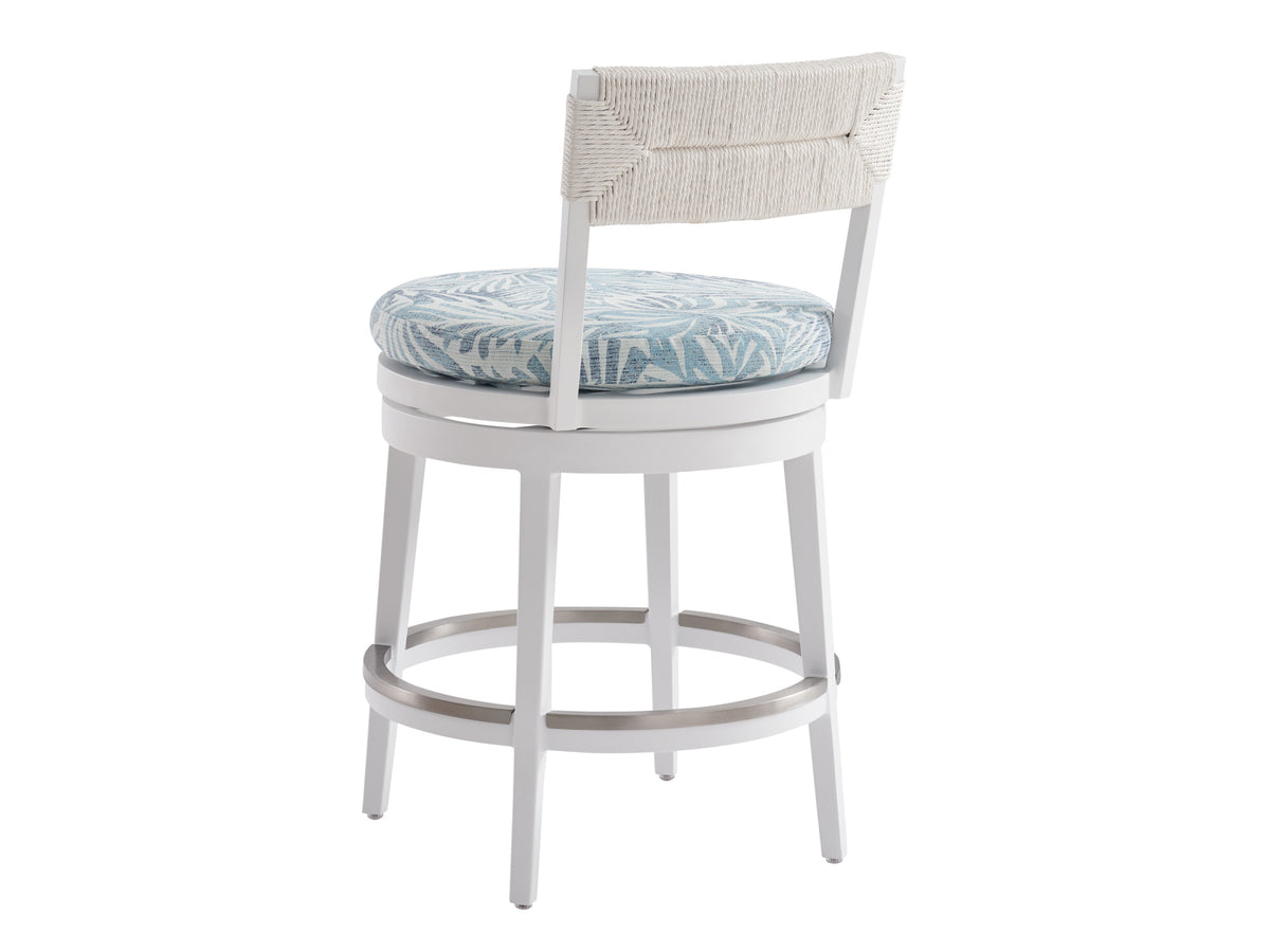 Tommy Bahama Outdoor Ocean Breeze Promenade Swivel Counter Stool — View 4