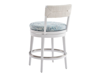 Tommy Bahama Outdoor Ocean Breeze Promenade Swivel Counter Stool — View 4