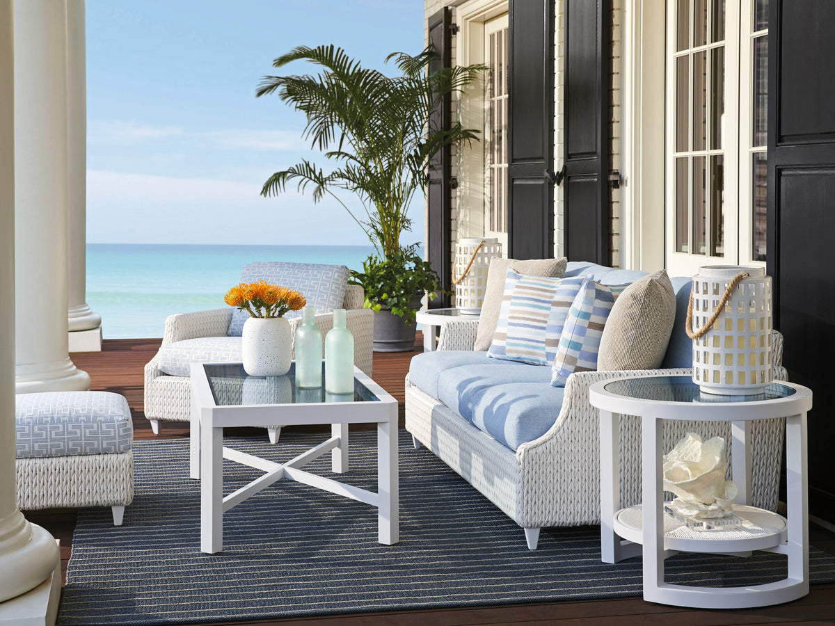 Tommy Bahama Outdoor Ocean Breeze Promenade Rectangular Cocktail Table — View 3