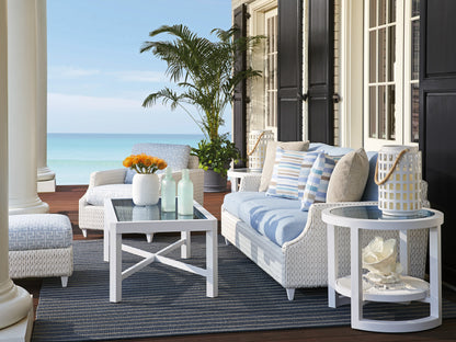 Tommy Bahama Outdoor Ocean Breeze Promenade Rectangular Cocktail Table — View 3
