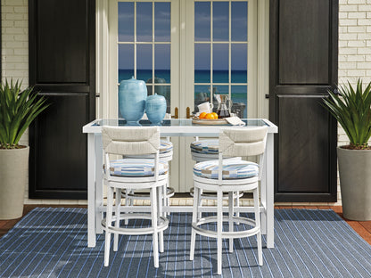 Tommy Bahama Outdoor Ocean Breeze Promenade Swivel Bar Stool — View 3