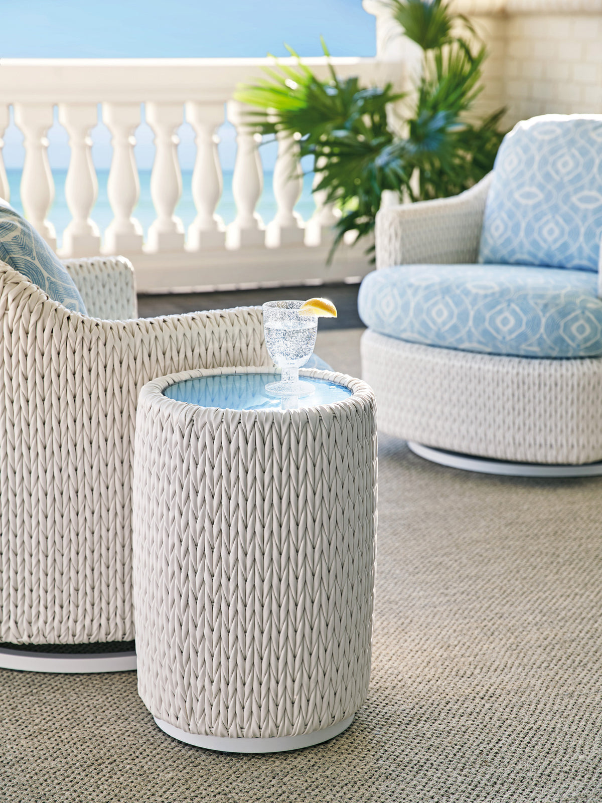 Tommy Bahama Outdoor Ocean Breeze Promenade Accent Table — View 2