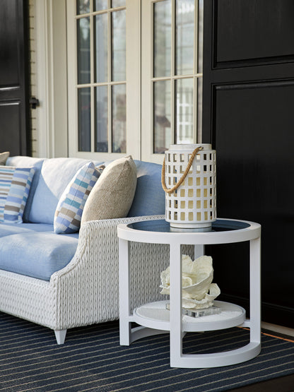 Tommy Bahama Outdoor Ocean Breeze Promenade Round End Table — View 2