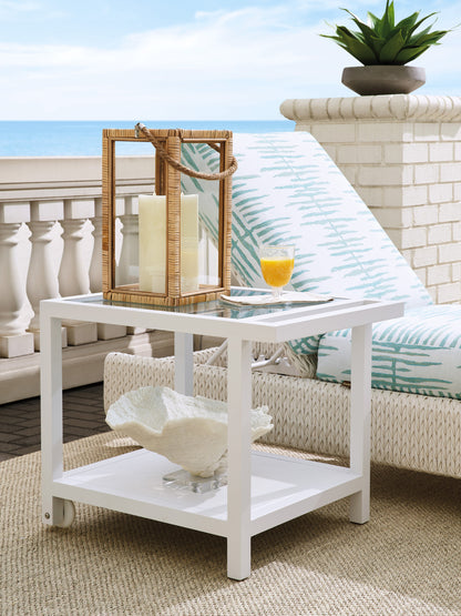 Tommy Bahama Outdoor Ocean Breeze Promenade Serving End Table — View 2
