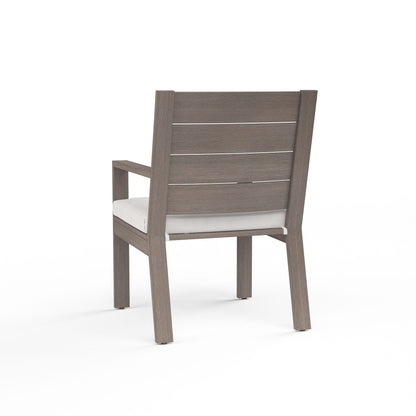 Sunset West Laguna Dining Chair in Canvas Flax, No Welt