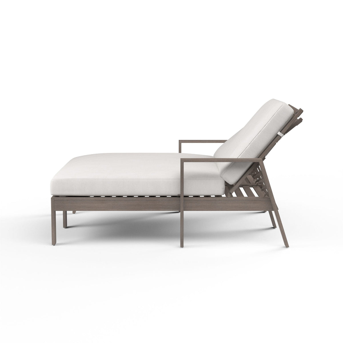 Sunset West Laguna Double Chaise Lounge in Canvas Flax, No Welt — View 3