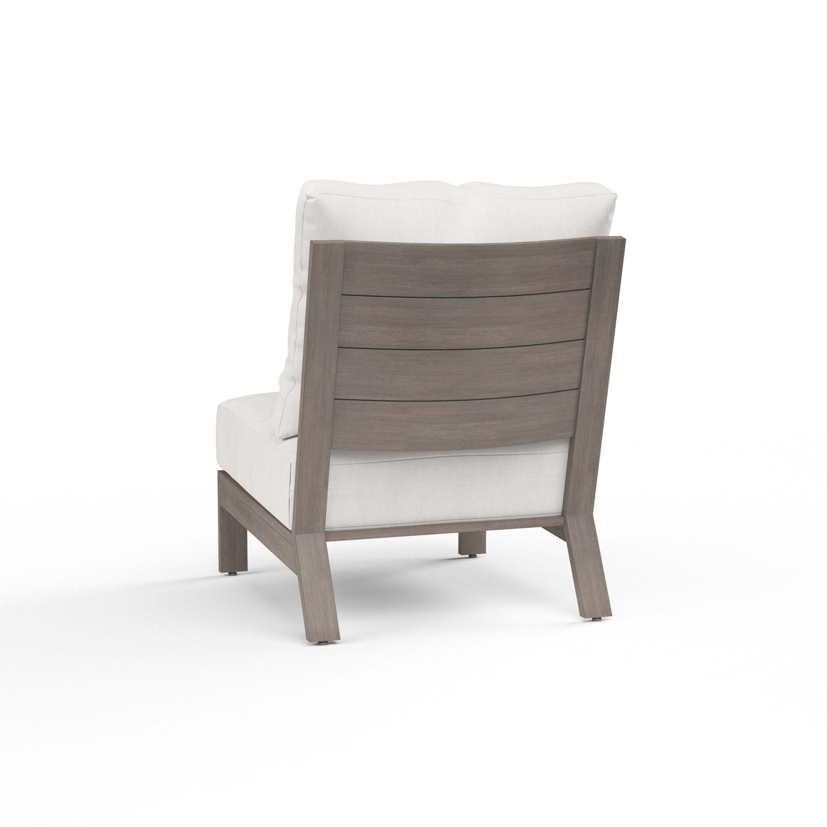 Sunset West Laguna Armless Club in Canvas Flax, No Welt
