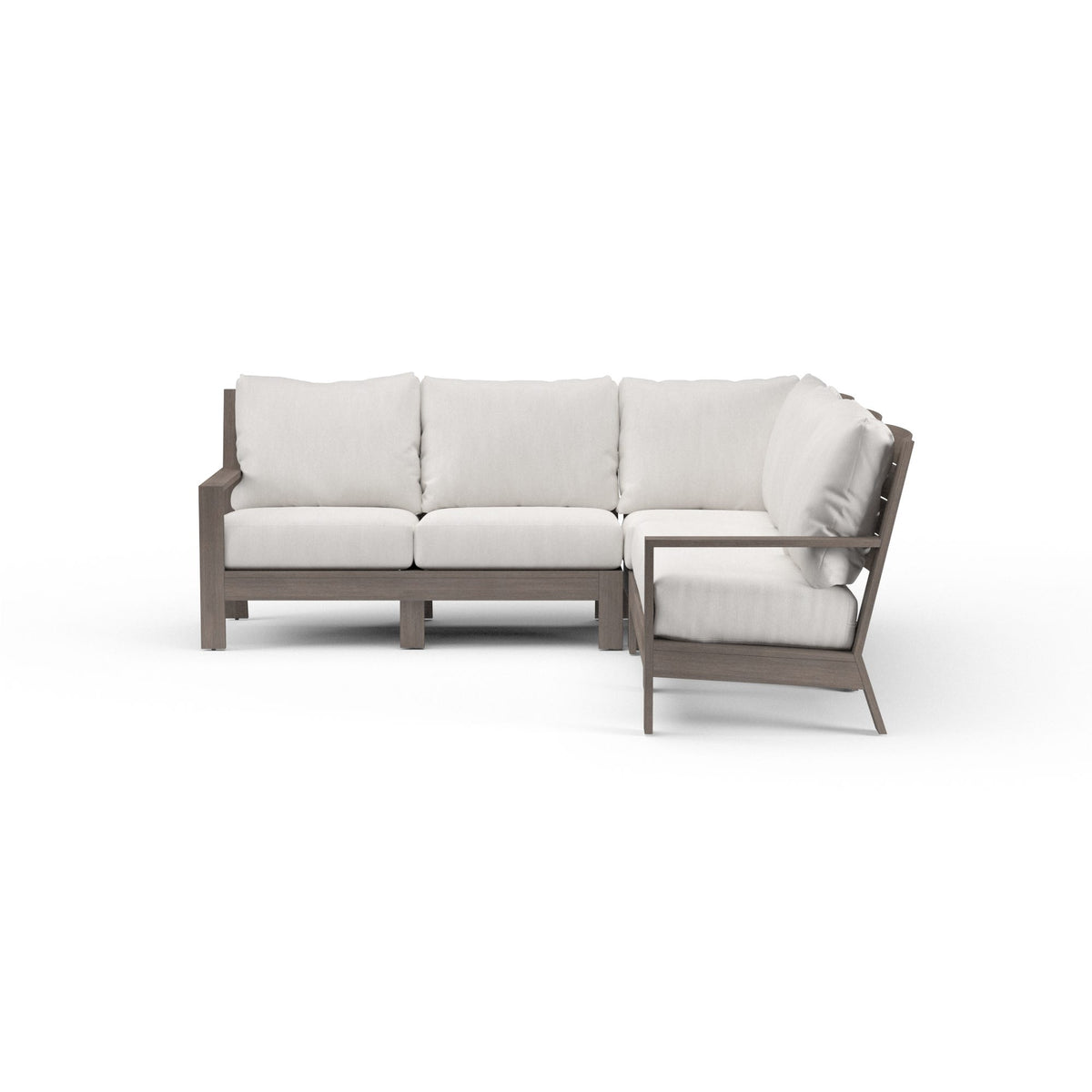 Sunset West Laguna Sectional in Canvas Flax, No Welt — View 3