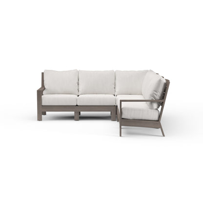 Sunset West Laguna Sectional in Canvas Flax, No Welt — View 3