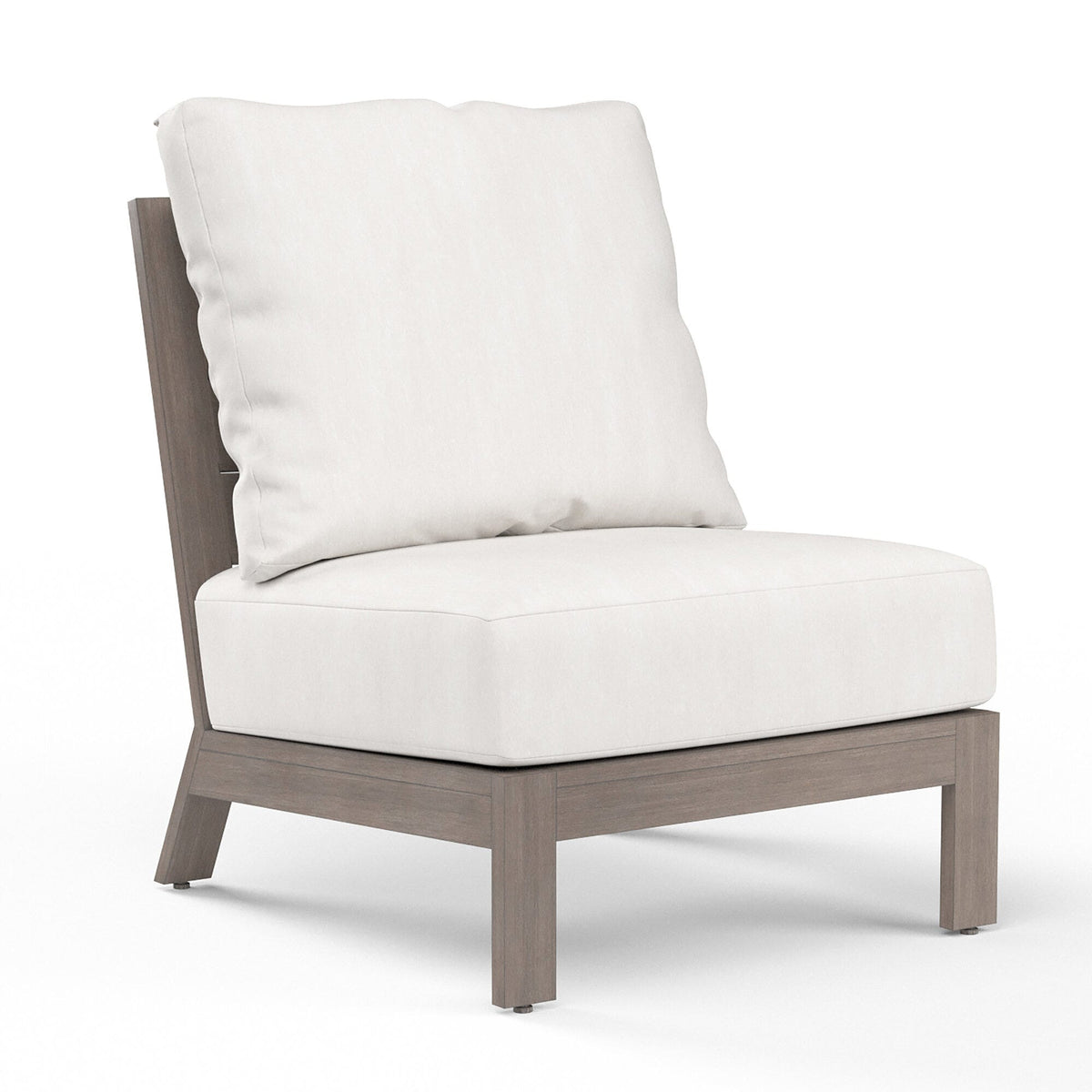 Sunset West Laguna Armless Club in Canvas Flax, No Welt — View 7