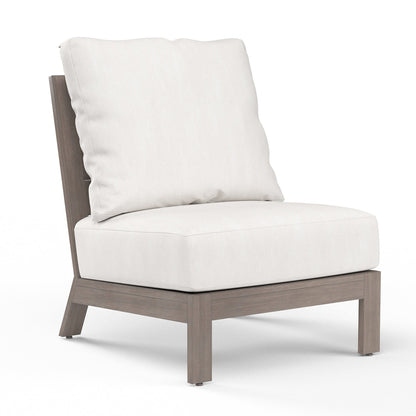 Sunset West Laguna Armless Club in Canvas Flax, No Welt — View 7
