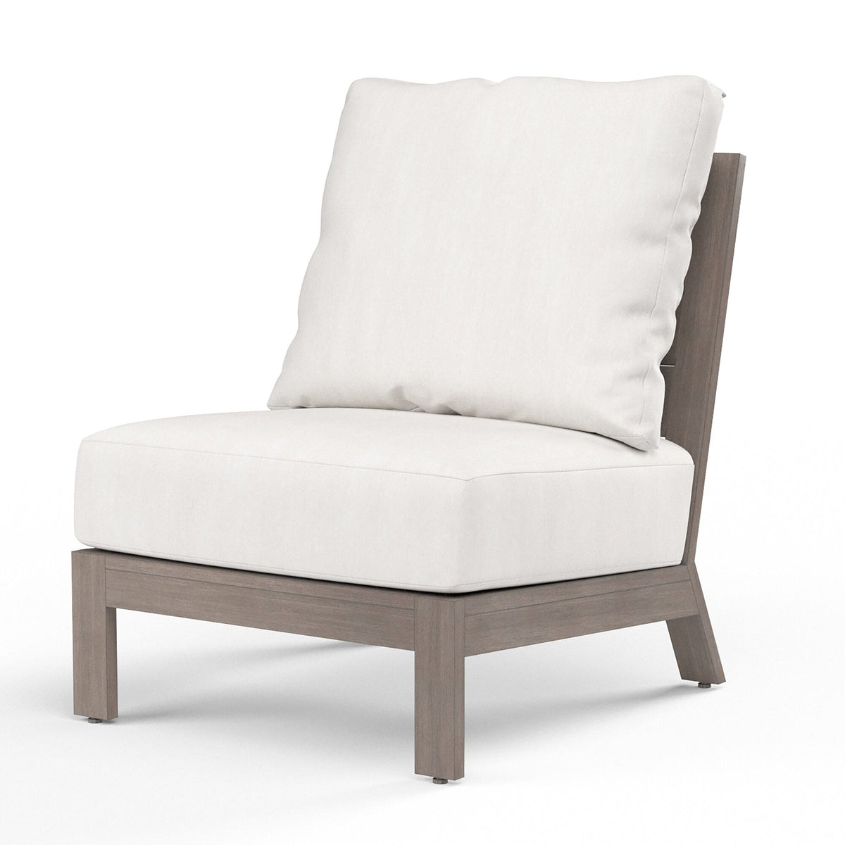 Sunset West Laguna Armless Club in Canvas Flax, No Welt — View 9