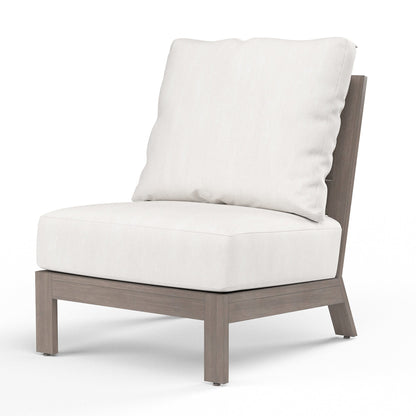 Sunset West Laguna Armless Club in Canvas Flax, No Welt — View 9