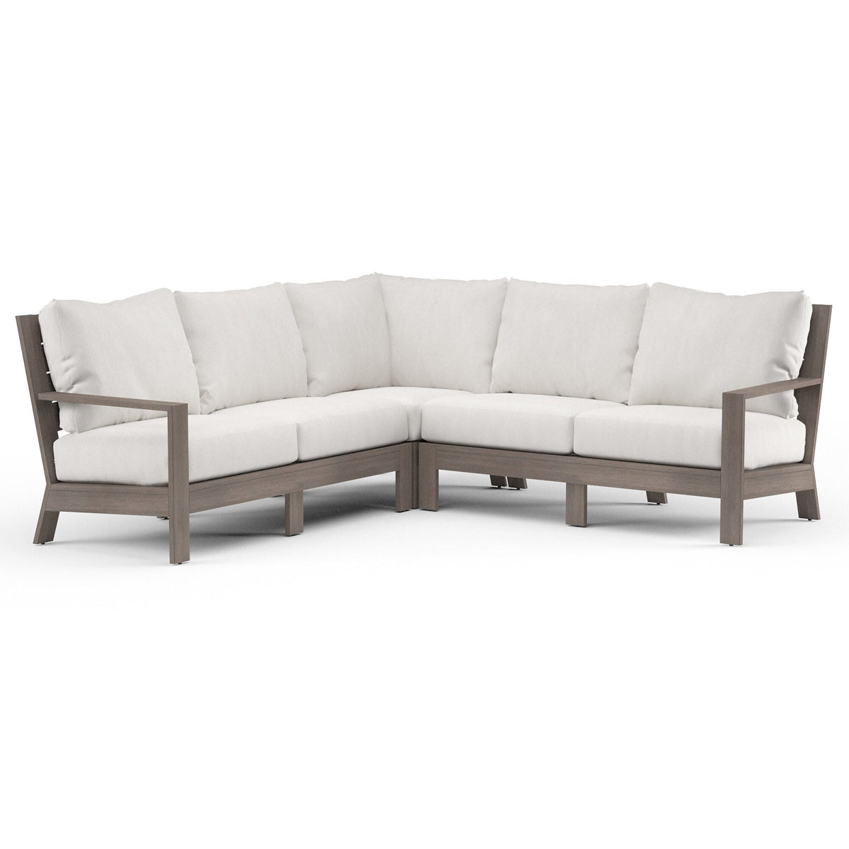 Sunset West Laguna Sectional in Canvas Flax, No Welt — View 7