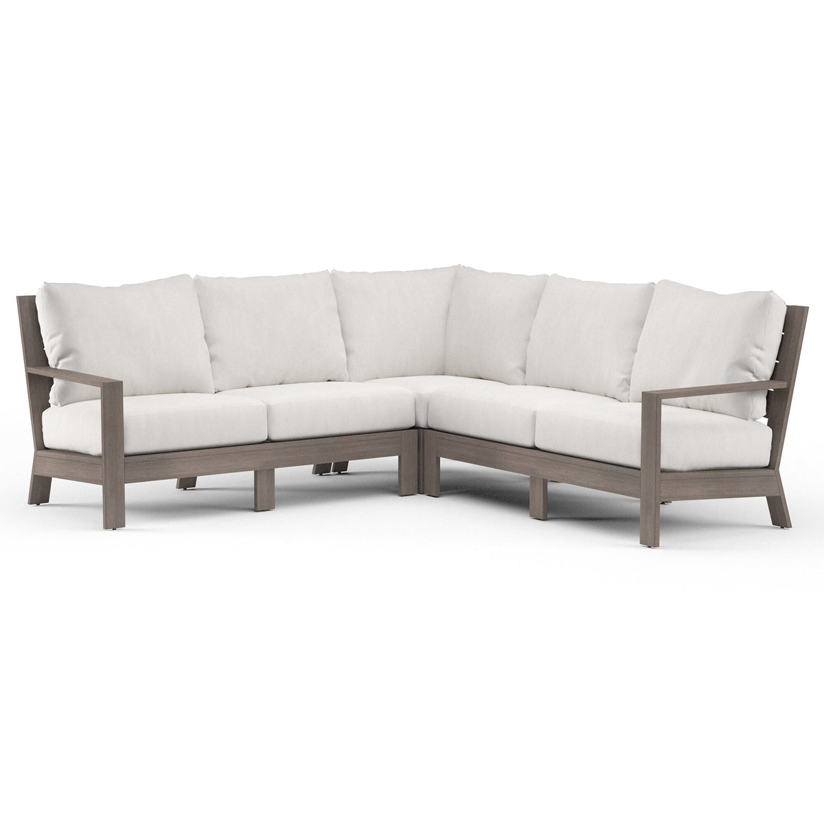 Sunset West Laguna Sectional in Canvas Flax, No Welt — View 10