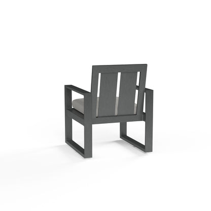 Sunset West Redondo Dining Chair in Cast Silver, No Welt — View 2