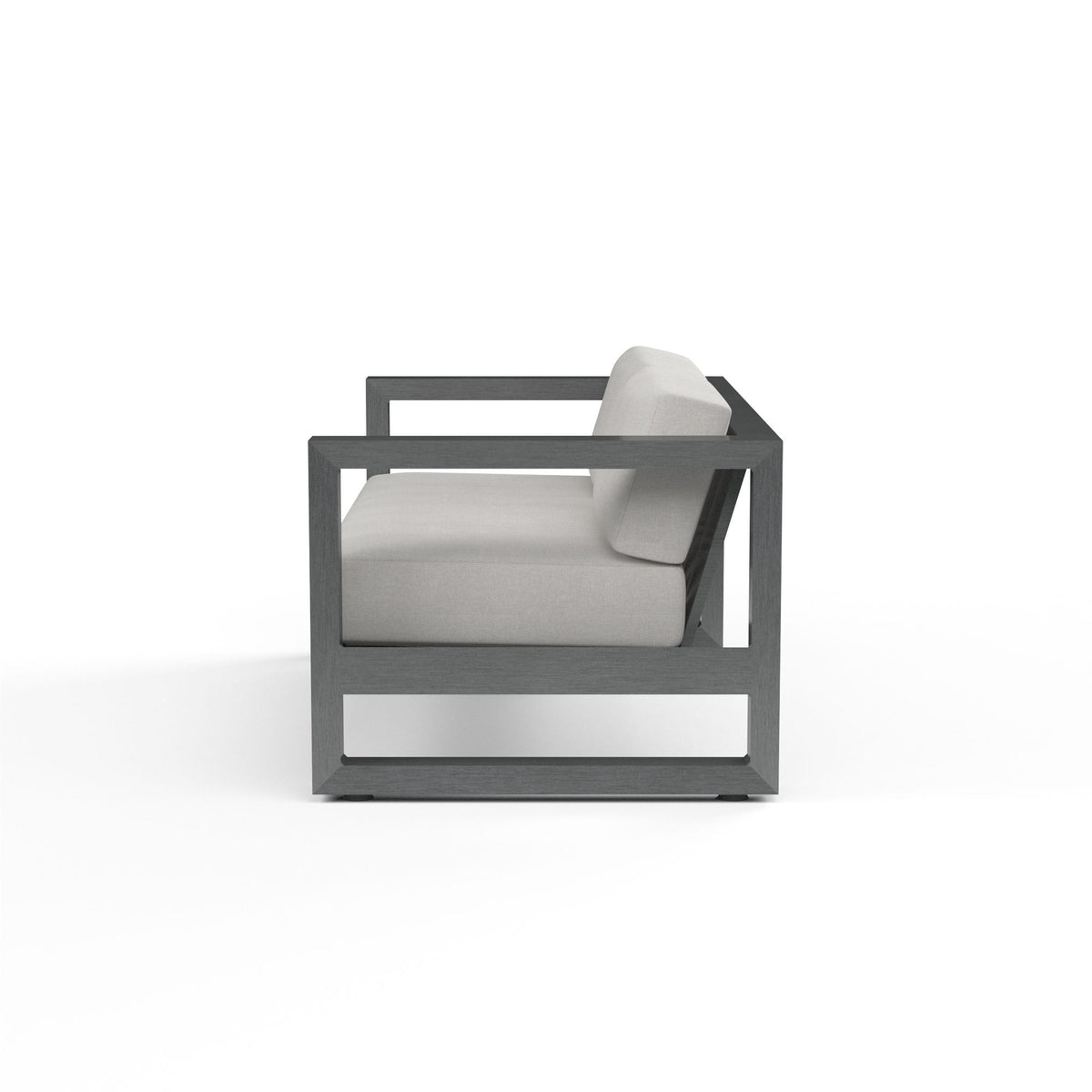 Sunset West Redondo Loveseat in Cast Silver, No Welt — View 5