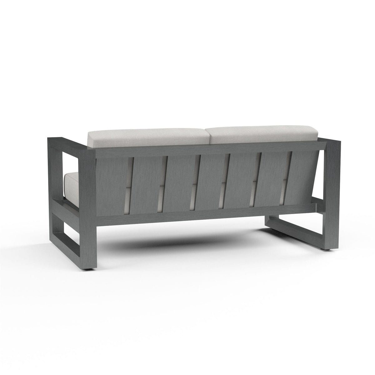 Sunset West Redondo Loveseat in Cast Silver, No Welt — View 2