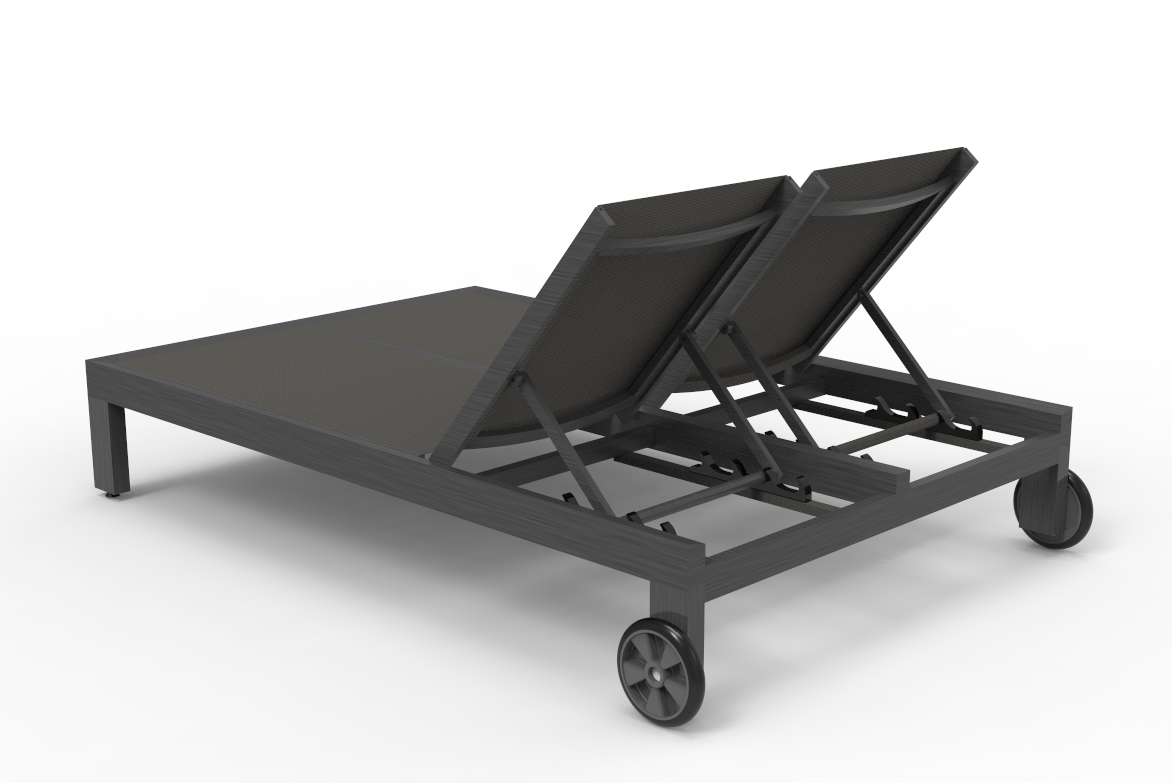 Sunset West Redondo Adjustable Double Sling Chaise — View 2