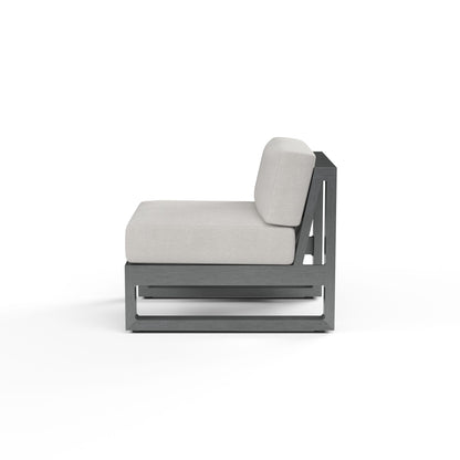 Sunset West Redondo Armless Club in Cast Silver, No Welt — View 5