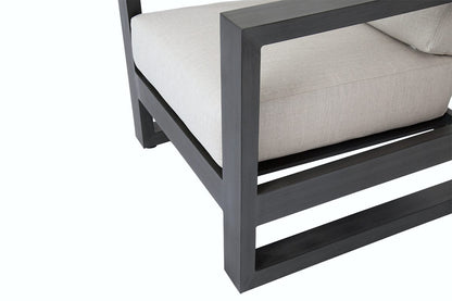 Sunset West Redondo Club Chair in Cast Silver, No Welt — View 5