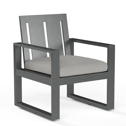 Sunset West Redondo Dining Chair in Cast Silver, No Welt — View 7