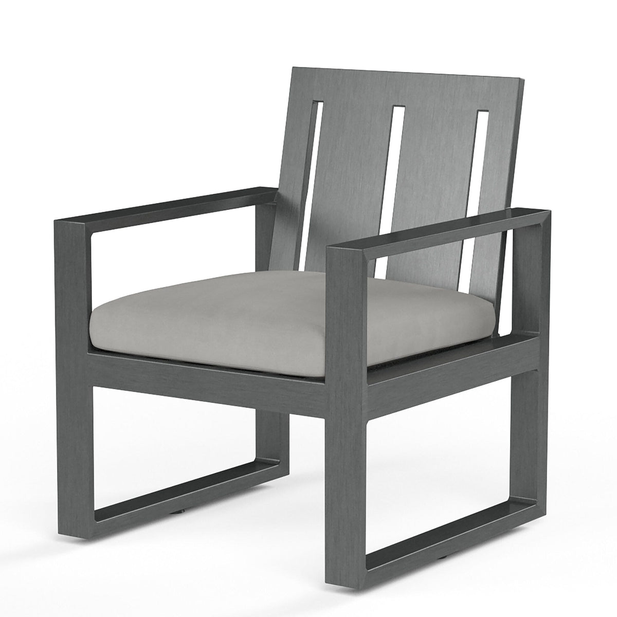 Sunset West Redondo Dining Chair in Cast Silver, No Welt — View 9