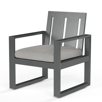 Sunset West Redondo Dining Chair in Cast Silver, No Welt — View 9