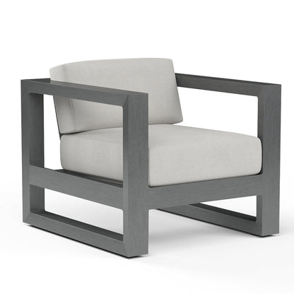 Sunset West Redondo Club Chair in Cast Silver, No Welt — View 10