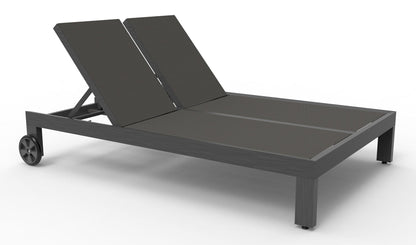 Sunset West Redondo Adjustable Double Sling Chaise — View 3