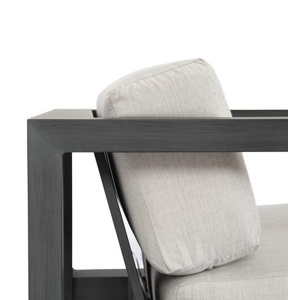 Sunset West Redondo Club Chair in Cast Silver, No Welt — View 11